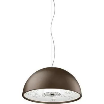Flos F6405047 Skygarden small, matně hnědé závěsné svítidlo s vnitřním štukem, 1x10W E27, prům. 40cm
