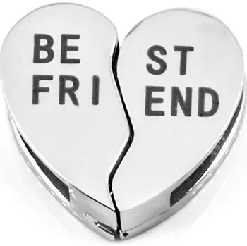 Přívěsek BRUNOshop.cz Přívěsek na plochý náramek NEJLEPŠÍ KAMARÁD stříbrná