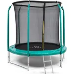 Klarfit Jumpstarter 250 cm + ochranná síť + schůdky