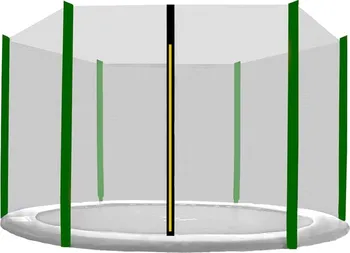 Příslušenství k trampolíně Aga Ochranná síť 400 cm na 6 tyčí Black Net/Dark Green