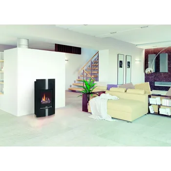 Krbová kamna Volně stojící plynová krbová kamna KARMA DECORE, 5,0 kW, odtah do komína, ZP, věčný plamínek CZKARMADECOREZP + Doprava Zdarma