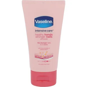 Péče o ruce Vaseline Intensive Care Healthy Hands Stronger Nails krém na ruce a nehty 75 ml