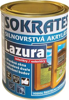 Lak na dřevo Sokrates Silnovrstvá akrylátová lazura 2 kg