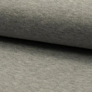 Náplet hladký RIB 1/1, světle šedá melanž, š.70