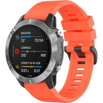 Příslušenství k chytrým hodinkám eses Sportovní silikonový řemínek pro Garmin - Lososový, QuickFit 22 mm