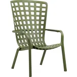Nardi Zelené plastové zahradní křeslo Folio