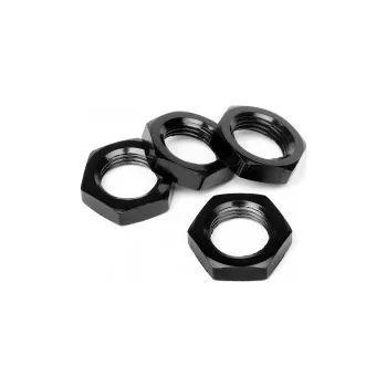 RC vybavení Matka kola 17mm Černá (4 ks)