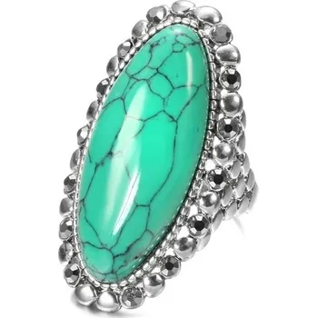 Prsten Mohutný prsten s tyrkysem