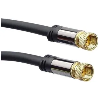 Anténní kabel PremiumCord Satelitní antenní HQ kabel F male - F male (135 dB) 4x stíněný 3m