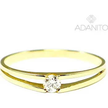 Prsten Zlatý briliantový zásnubní prsten