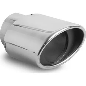 Koncovka výfuku Koncovka výfuku oválná 105x71 mm s pertlem, leštěná, šroubovací