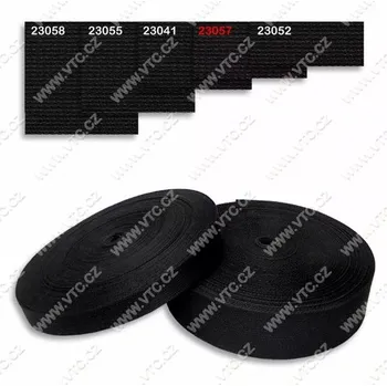 Popruh BA 25 mm - černý 23057