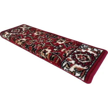 Koberec Sintelon Nášlapy na schody Practica červený obdélník, samolepící - 24x66 obdélník (rozměr včetně ohybu) - 1 rok na vrácení + DOPRAVA ZDARMA k Vám i zpět