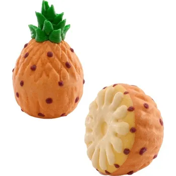 Jedlá dekorace na dort Caketools Dekora Cukrová dekorace 3D - ananas - celý / půlka - 2ks