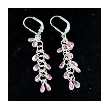 Náušnice Stříbrné náušnice s klasickým zapínáním