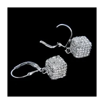 Náušnice Stříbrné náušnice s klasickým zapínáním