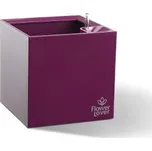 Plastkon Samozavlažovací květináč Cubico 33x33x33 cm, fialový
