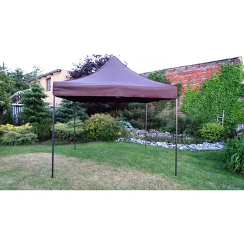 Zahradní stan Nůžkový stan DELUXE 3x3 (m) - 6 barev - Výprodej - Hnědá