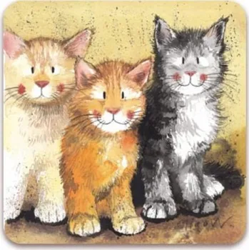 Podložka pod misku Podložka, podtácek Rodger, Dodger, ...Alex Clark (Korková podložka kočka, s kočkou)