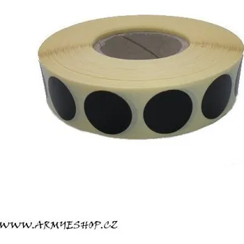 Terč na sportovní střelbu Zálepky na terče 19mm černé