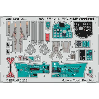 Plastikový model Eduard 1/48 MiG-21MF Weekend (EDUARD)