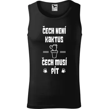 Pánské tílko Pánské tílko Malfini Core Čech není kaktus, Čech musí pít