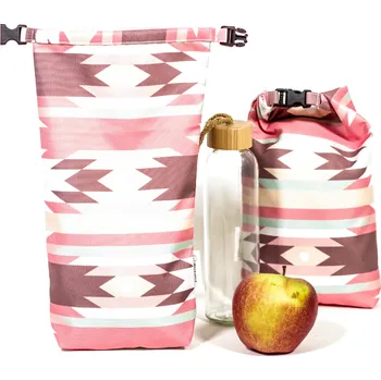 Svačinový box Green Smile Rolvak Velký Růžový indián