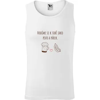 Pánské tílko Pánské tílko Malfini Core Hodíme se k sobě jako pivo a párek