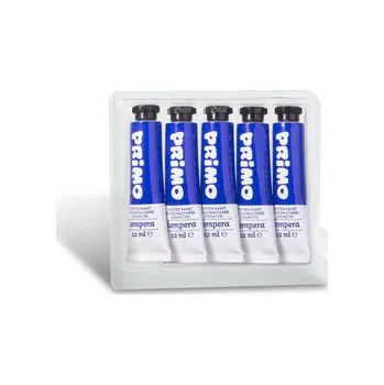 Vodová barva Temperová barva PRIMO, 12ml, 5ks, modrá, tuba