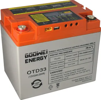 Trakční baterie Goowei OTD33-12 12 V 33 Ah