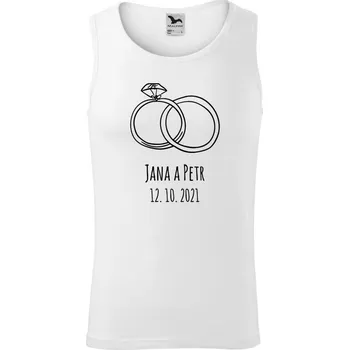 Pánské tílko Pánské tílko Malfini Core Prsteny se jmény