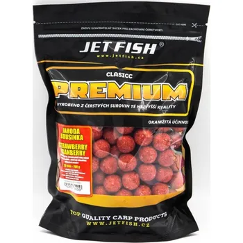 Boilies JetFish JET FISH Premium clasicc boilie 700g - 20mm : JAHODA / BRUSINKA