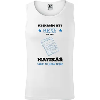Pánské tílko Pánské tílko Malfini Core Nesnáším být sexy, ale jsem matikář
