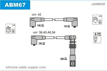 Zapalovací kabel Janmor ABM67