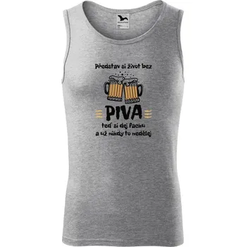 Pánské tílko Pánské tílko Malfini Core Představ si život bez piva