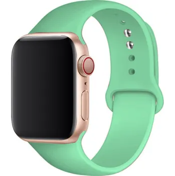 Příslušenství k chytrým hodinkám Silikonový náramek pro Apple Watch 41mm (38,40mm) Barva: Mátově zelená