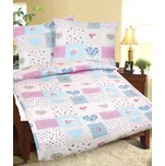 Bellatex Srdce 80/235 modrorůžové 140 x…