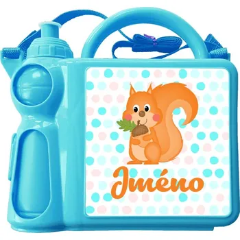 Svačinový box Svačinový set Veverka se jménem