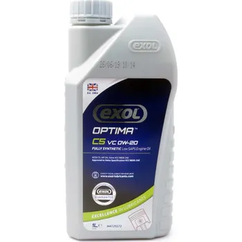 Motorový olej Exol Optima C5 VC 0W-20, plně syntetický motorový olej, 1l (Exol Lubricants)