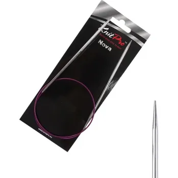 Jehlice KnitPro Nova kruhové kovové fixní jehlice 3,5mm 60cm (KnitPro Nova kruhové jehlice 3,5mm 60cm)