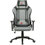 Herní křeslo Red Fighter C3, šedé, odnímatelné polštářky