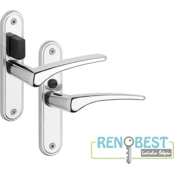 Dveřní kování ROSTEX Dveřní kování mezipokojové IDEAL Povrchová úprava: chrom - nerez