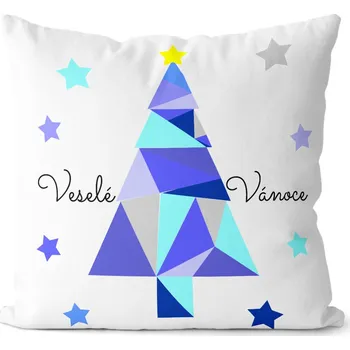 Dekorativní polštářek Polštář Veselé vánoce (Velikost: 40 x 40 cm)