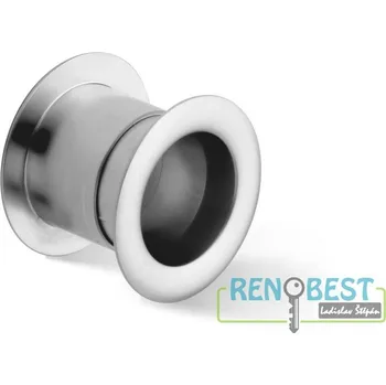 Stavebniny AC-T Průchodka větrací ACT kulatá kovová matný chrom Barva: matný chrom