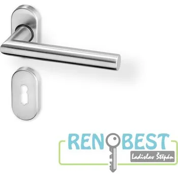 Stavebniny AC-T Dveřní kování TIPA R OV nerez PK Provedení: pro vložku - PZ, Povrchová úprava: nerez