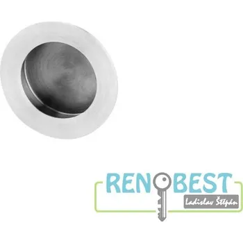 Dveřní kování AC-T Mušle kulatá na posuv.dveře nerez 50mm Povrchová úprava: nerez