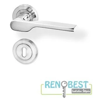 Stavebniny AC-T Dveřní kování BRONCO R efekt nerez KK Provedení: pro klíč - BB, Povrchová úprava: nerez