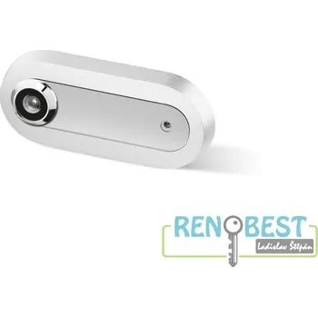 Dveřní kování AC-T Kukátko dveřní se jmenovkou oválné hliník různé barvy Povrchová úprava: hliník F1, Barva: přírodní