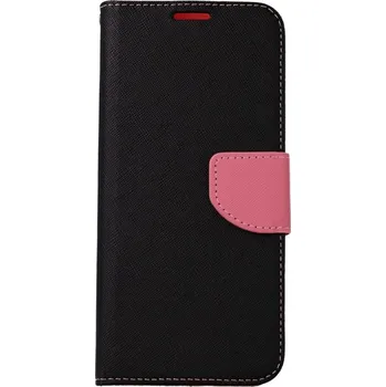 Pouzdro na mobilní telefon Pouzdro Samsung A22 knížkové černo-růžové (kryt neboli obal na Samsung A22)