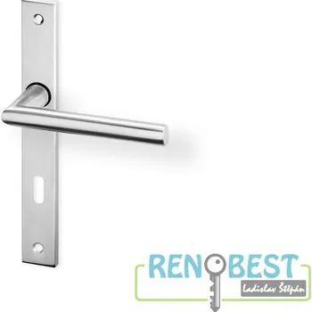 Dveřní kování AC-T Dveřní kování DORA UŠ nerez Rozteč: 90 mm, Provedení: pro vložku - PZ, Povrchová úprava: nerez